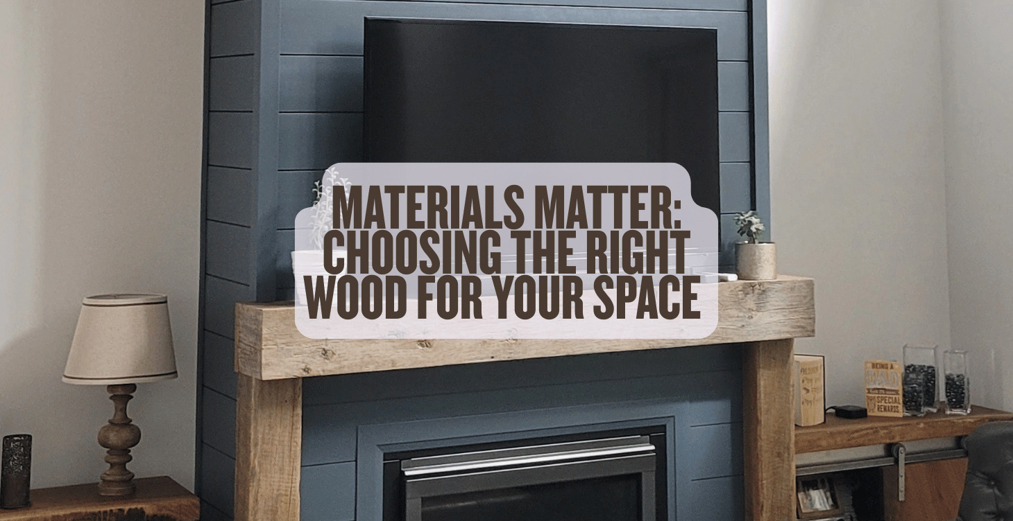 Wood samples and finish options for custom millwork material selection
