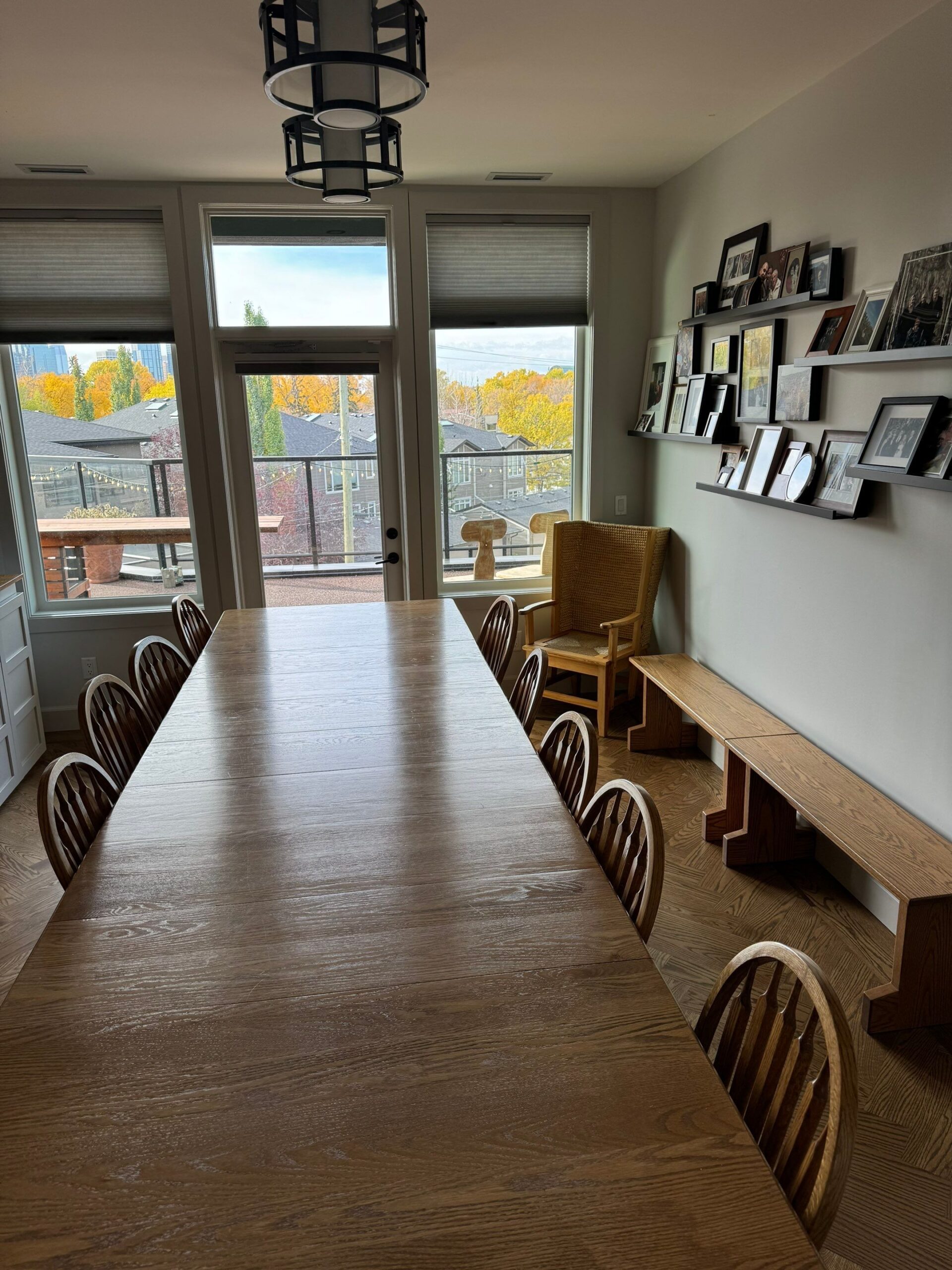 Custom coffered ceiling by Calgary Custom Concepts