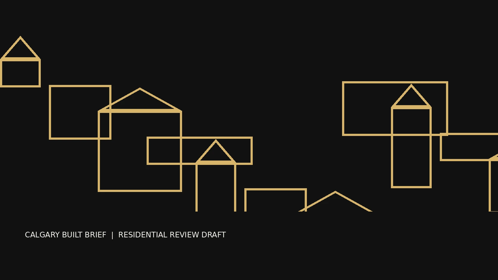 Original conceptual editorial illustration of active Calgary housing and construction
